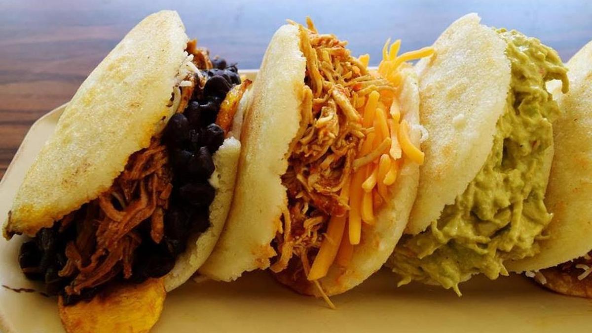 Venezuelan arepes made with corn meal will be served at La Arepa when it opens in a few weeks on Olive Avenue in the Tower District.