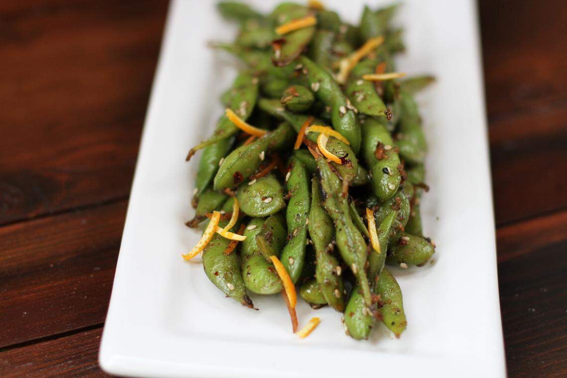 Lazy Dog’s togarashi edamame is made with chili flakes, sea salt, orange peel, garlic and ginger.
