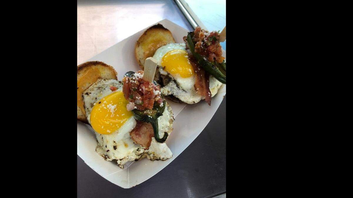 These hangover sliders are on the menu at the Gastro Grill food truck.