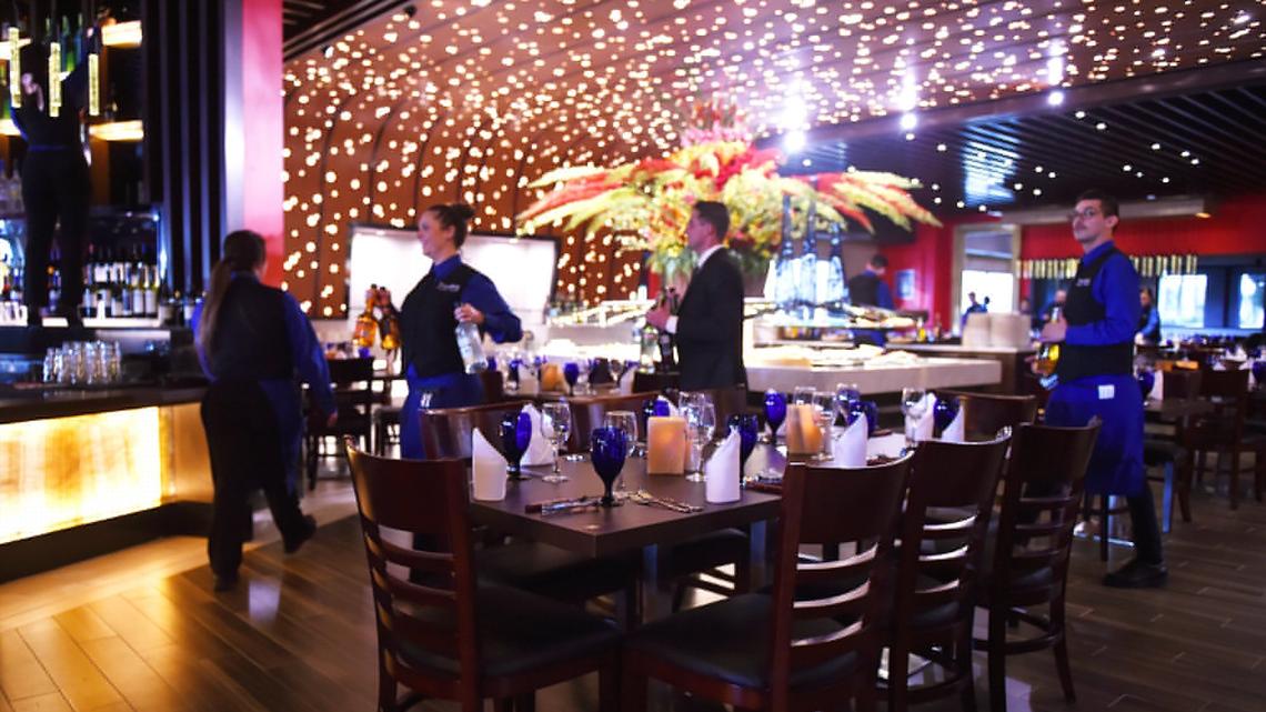 Texas de Brazil in Fresno’s River Park, pictured in this file photo from 2018, serves Brazilian barbecue, including about 15 types of meat cut to order at your table.