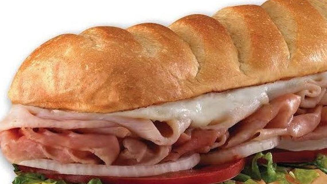 
The Hook & Ladder sandwich is the No. 1 seller at Firehouse Subs, which plans to open a restaurant in Fresno this fall. The sandwich features smoked turkey breast, Virginia honey ham, melted Monterey Jack and served “fully involved” — which means it has mayonnaise, lettuce, tomato, onion and deli mustard. 

