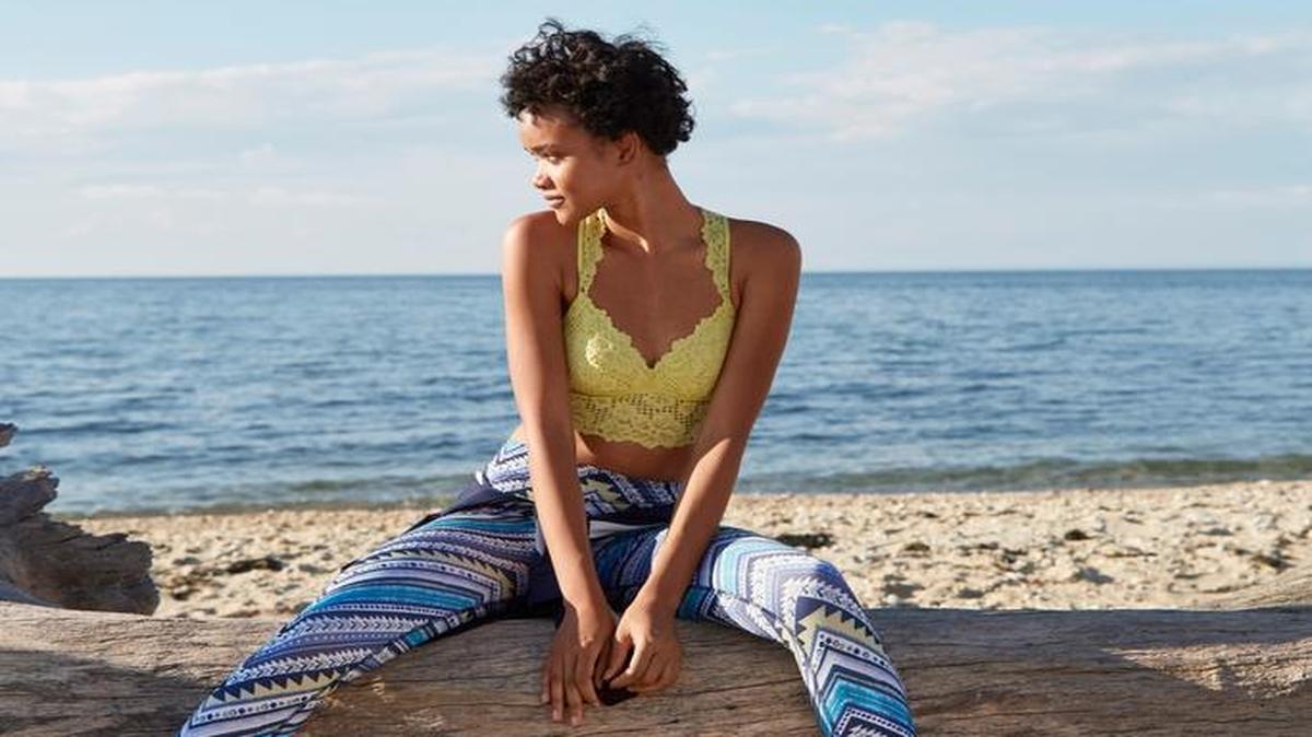 Bralettes like the yellow one pictured here are popular sellers at Aerie, part of the American Eagle brand. The American Eagle store at Fashion Fair is expanding and will feature an Aerie store.