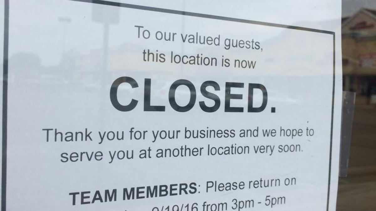 The HomeTown Buffet at 458 W. Shaw Ave. in Clovis has closed. Its parent company declined to say why, but the company filed for bankruptcy earlier this year.