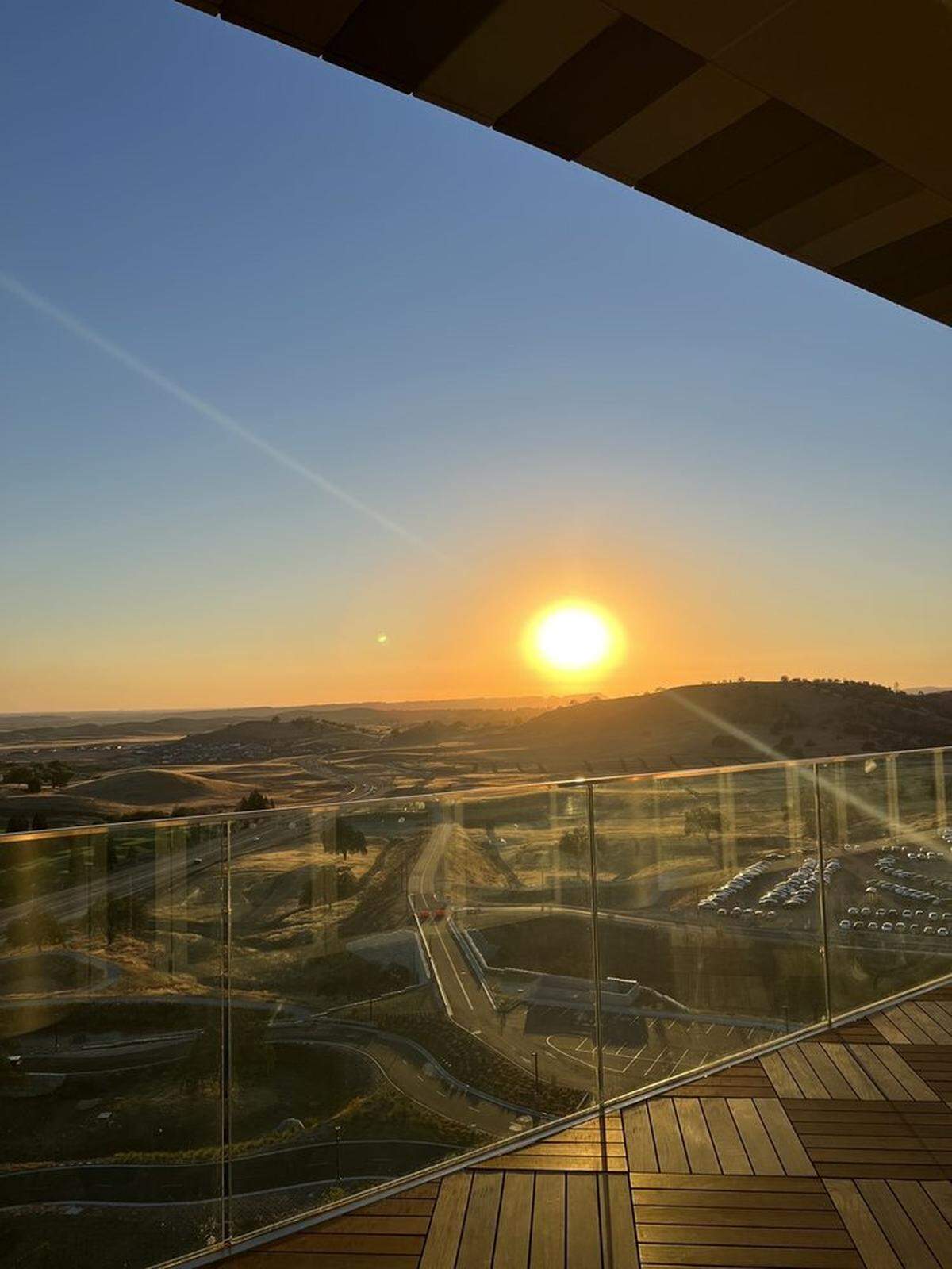 The view from Sukai’s balcony.