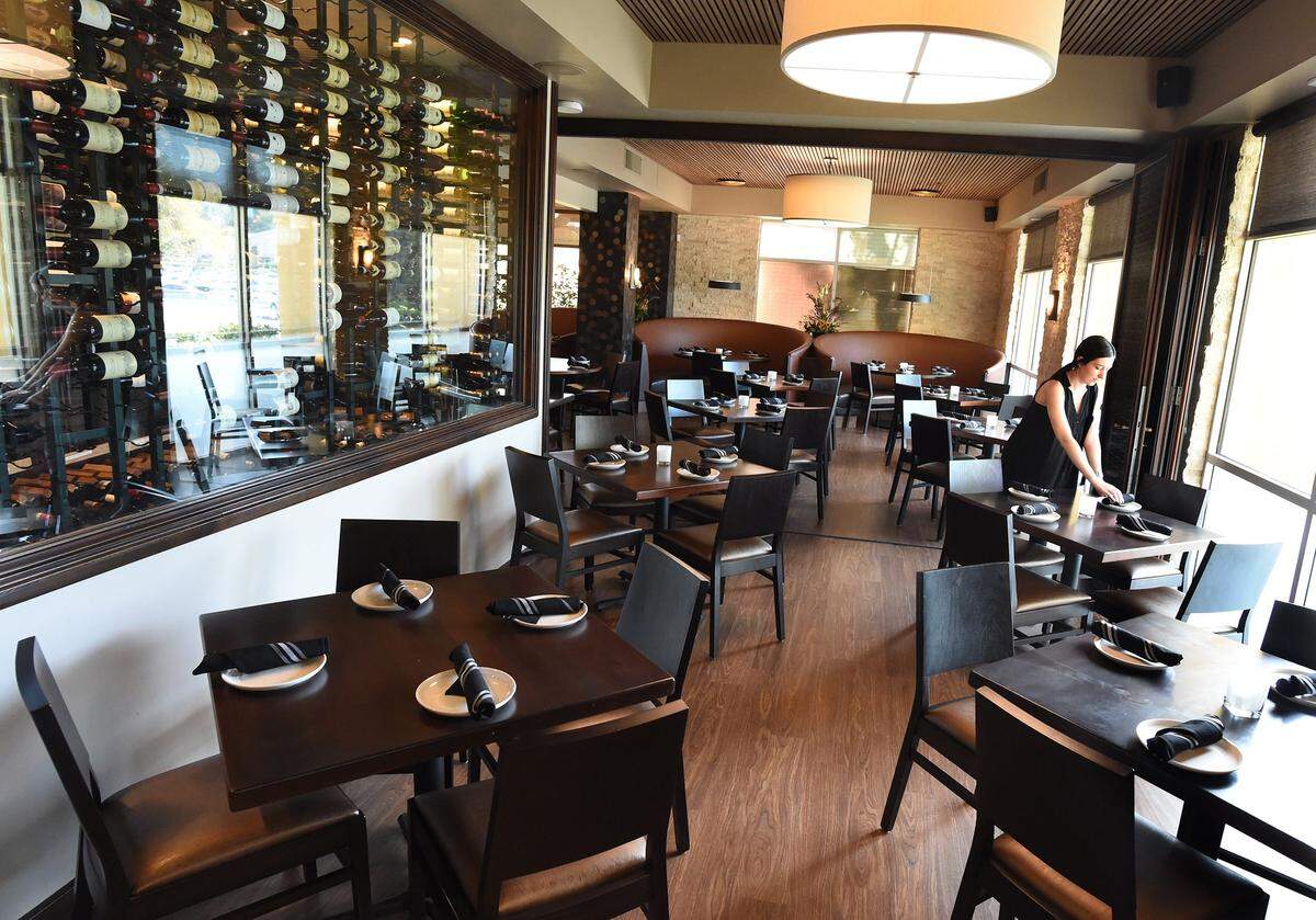 Five host Chloe Castro makes preparation for the dinner crowd in 2019.