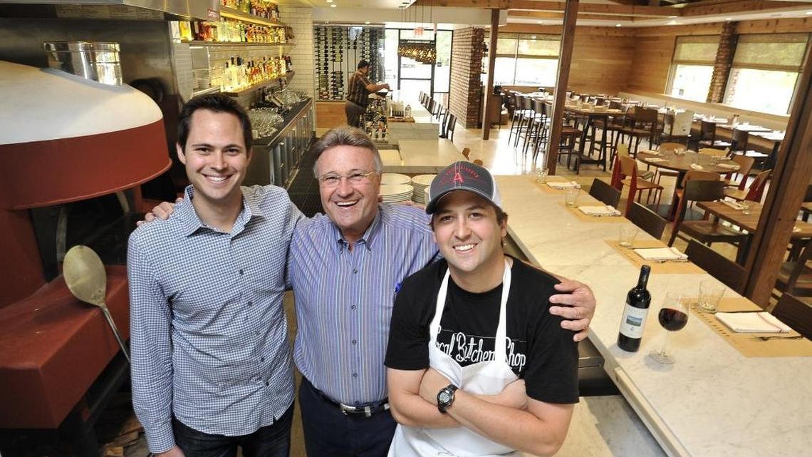 In a 2015 file photo, Jim Pardini is flanked by sons Jeff, left, and Jimmy, right, at The Annex Kitchen. Jim Pardini was honored as Restauranteur of the Year and received the Lifetime Achievement Award at the Best of the Valley Restaurant Awards on Monday, March 6, 2017.