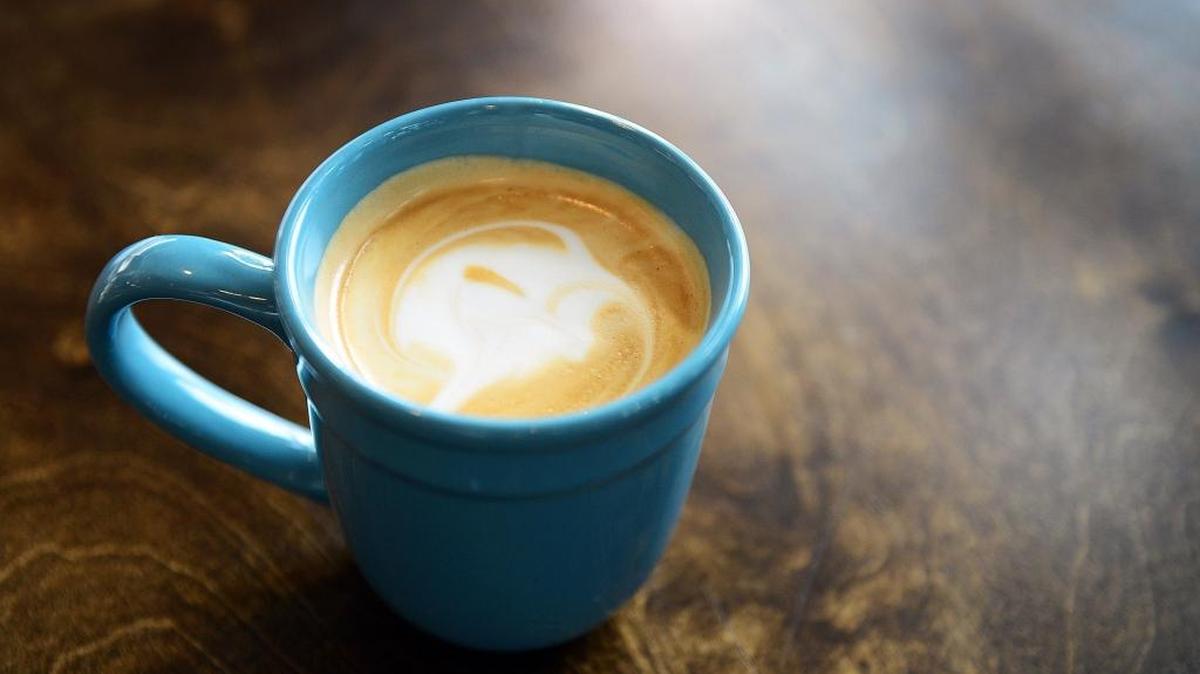 Chilean drink called cola de mono, or Monkey’s Tail, made by Mario Vargas of Valparaiso Coffee Roaster in the Bitwise Building in downtown Fresno.