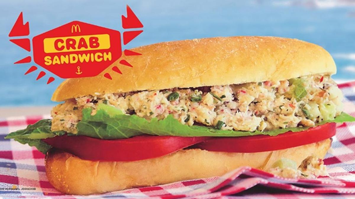 San Francisco chef Ryan Scott has created a crab sandwich for select McDonald’s restaurants in the Bay Area.