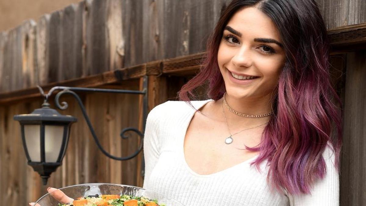 Janna Melkonian, owner of Rappit Up, a vegetarian food company in Fresno.