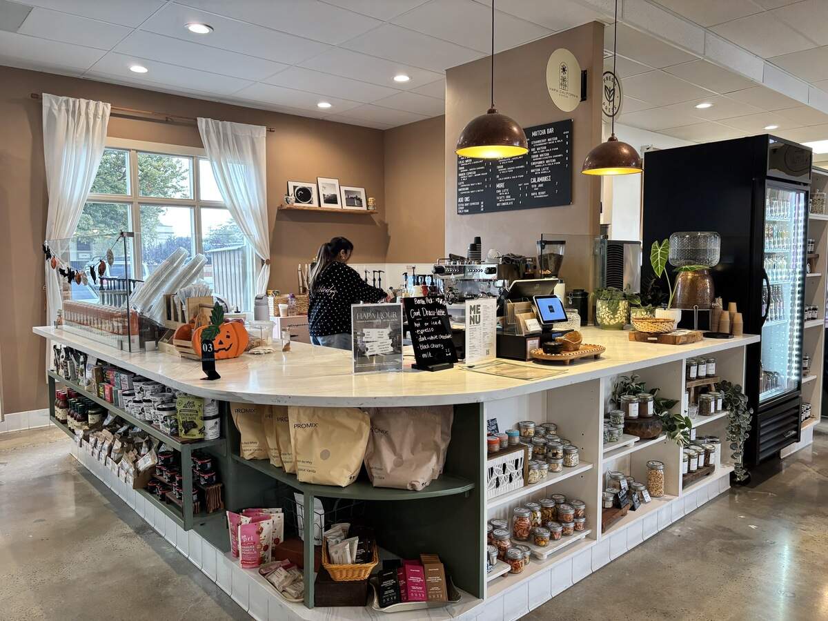 Hapa California Coffee is a Filipina-owed coffee counter inside Nourish on Pollasky Avenue in Clovis, featuring ube and matcha drinks.