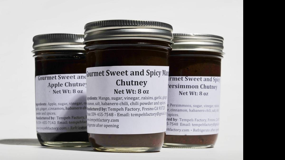 
Chutney produced by Ninik Billington, owner of the Tempeh Factory. The chutney is available in several flavors from sweet to savory. 
