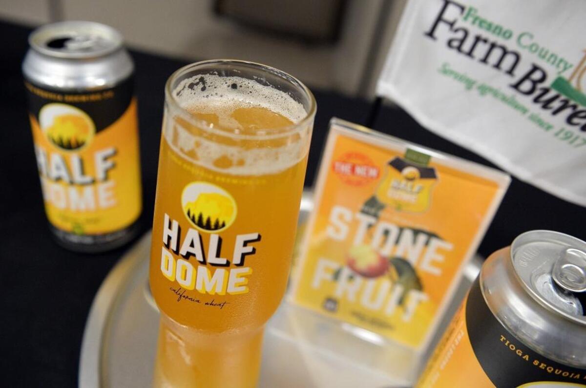Tioga-Sequoia's Half Dome unfiltered California wheat beer for tasting at the Food Expo's Taste, Tally and Tweet event.