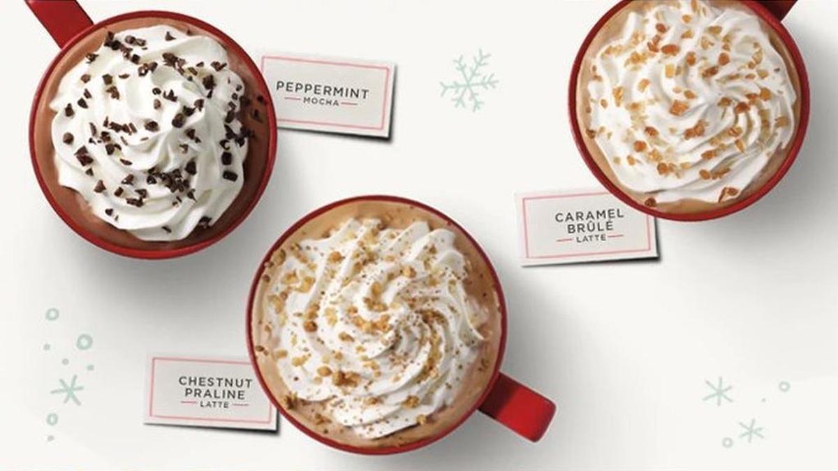 Starbucks will offering a buy one, get one free promotion of its holiday drinks, running Thursday through Monday from 2 p.m.-5 p.m. each day.