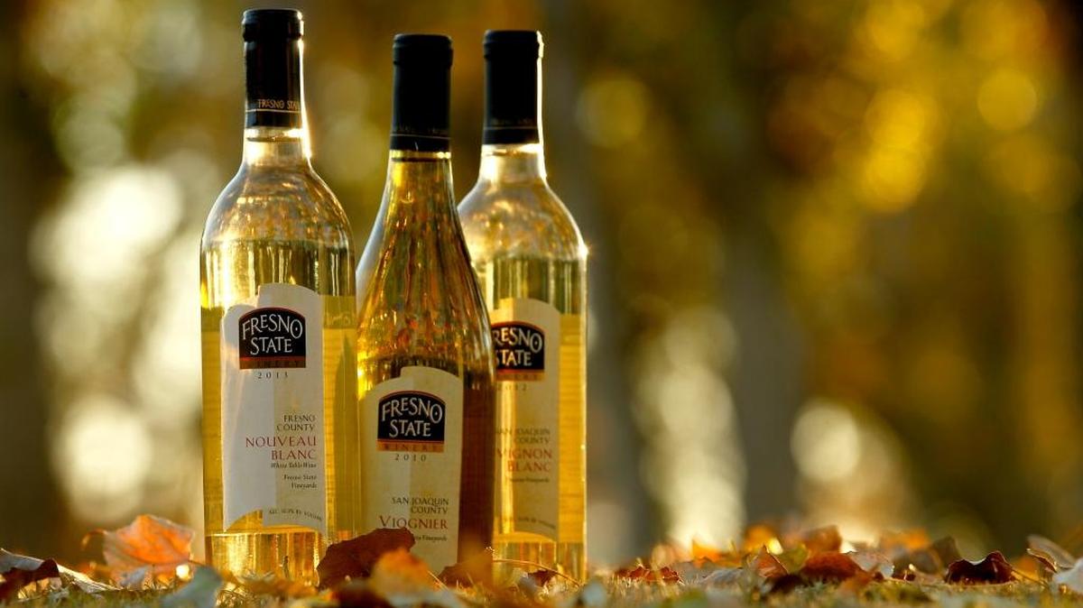 Fresno State wines like these will be featured at the Wine Weekend in the Woods at the Narrow Gauge Inn and restaurant in Fish Camp near Yosemite.