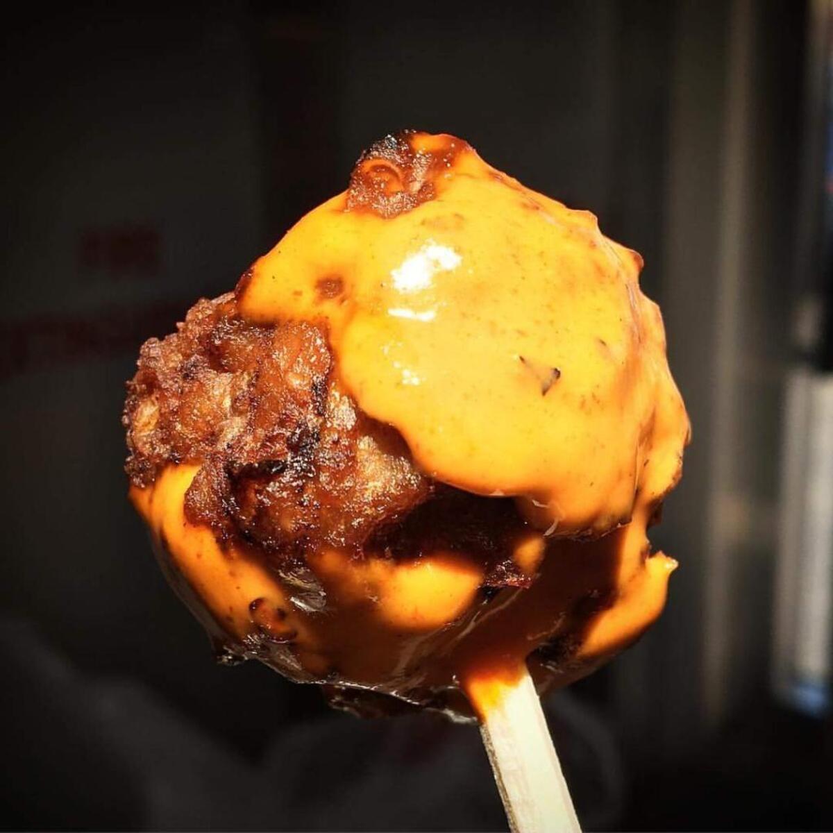 Crunchy meat balls from Sweet and Spicy Fresno