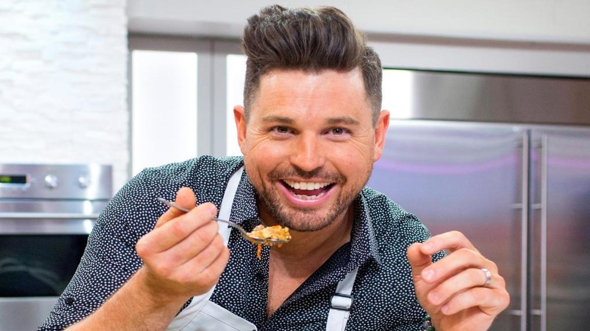 Chef Ryan Scott during a recent appearance on the Today Show where he prepared P.F. Chang-style lettuce wraps with ground pork and chicken.