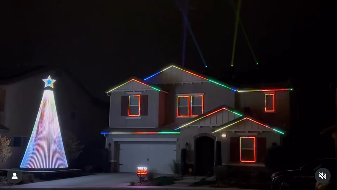 This year’s theme of the Fasulo Family Light Show is “Disney Goes Punk.”