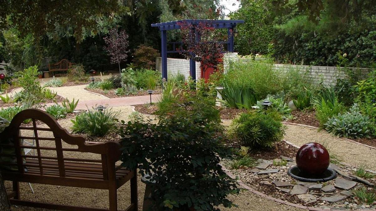 The Basso garden in central Fresno.