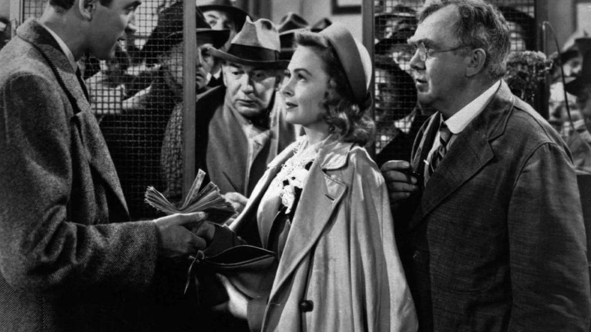 This undated file photo shows, from left, James Stewart, Donna Reed and Thomas Mitchell in the 1946 movie “It’s a Wonderful Life,” directed by Frank Capra. The movie is a good reminder that each day is a prize, says ethics columnist Andrew Fiala.