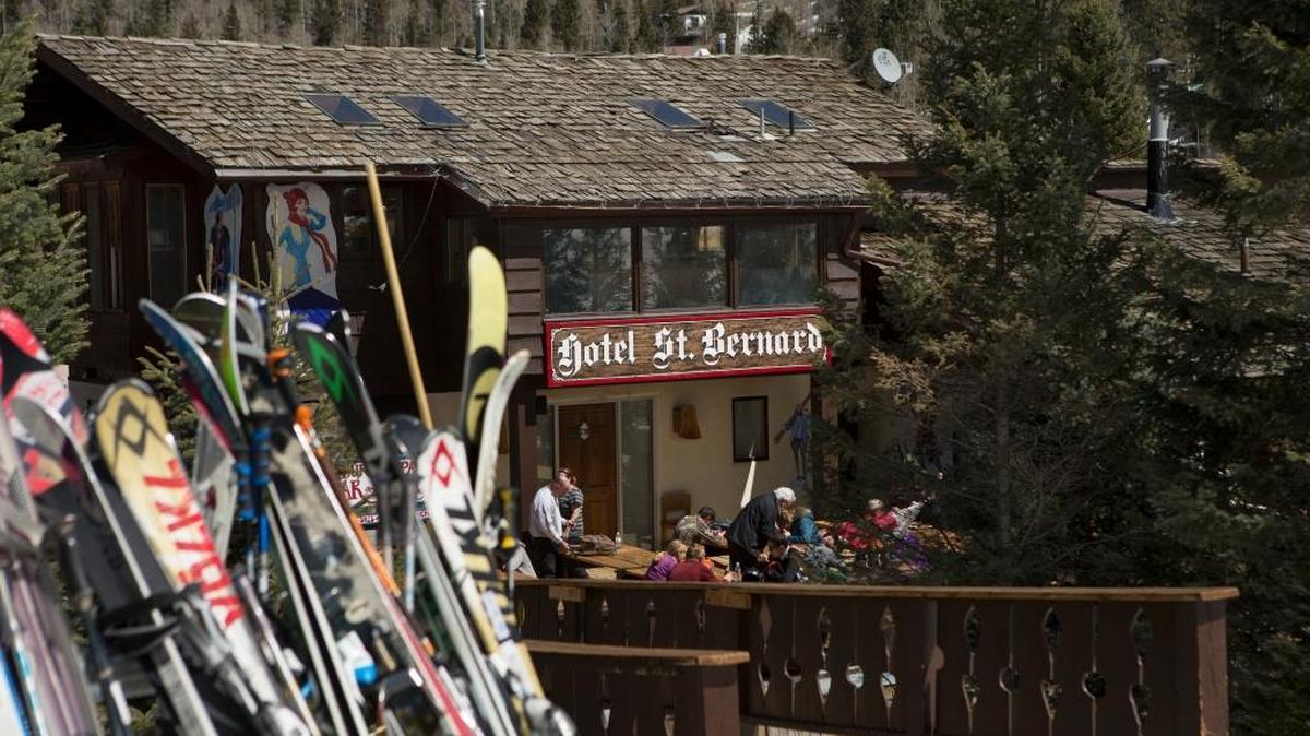 The St. Bernard hotel and condominiums at Taos Ski Valley in New Mexico, March 28, 2015. Louis Bacon, a hedge fund billionaire and longtime Taos skier, bought the ski resort from the Blake family in late 2013 and has embarked on a plan to give the tired property a face-lift.