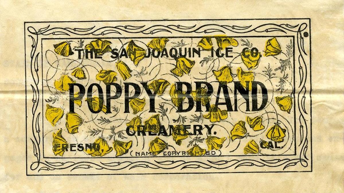 A trademark for one of a number of Valley products that is now part of an online collection of nearly 4,000 digitized California trademark images and applications filed between 1861 and 1900.
