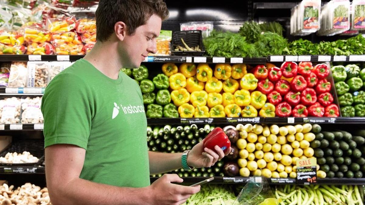 Instacart launches in the Fresno area Tuesday, Sept. 12. The service uses persnonal shoppers who buy groceries and deliver them to customers’ doorsteps.