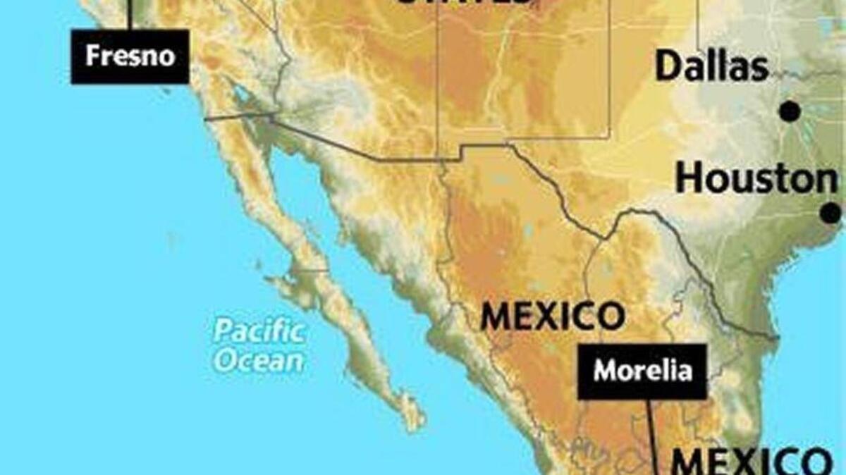 Mexican airline Volaris announced that it will begin offering nonstop flights between Fresno and Morelia in December 2017, The airline has offered Fresno-to-Guadalajara flights since 2011.