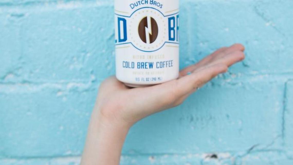 Canned brew at Dutch Bros.