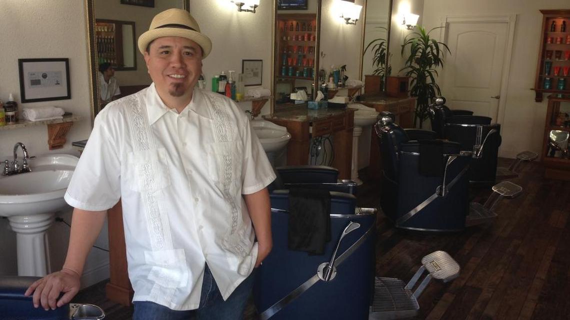 Ruben Juarez opened Fresno Barber Shop across from Fresno High School offering traditional cuts and hot towel shaves.