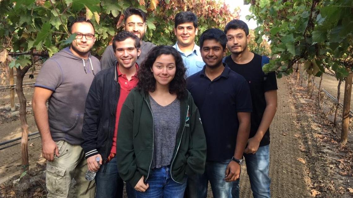 The Calor app team. From left, Shobhit Agarwal, Juan Andrade, Marko Djuliarso, Faith Florez, Basir Navab, Virag Sahai, Vahagen Sinanian