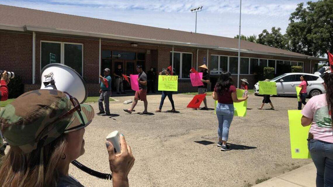 Protests reach Fresno County ag commissioner’s office as details emerge in pesticide exposures