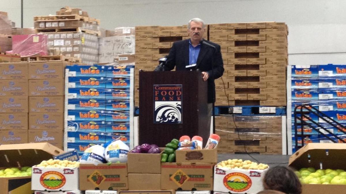 Community Food Bank CEO Andy Souza said he hopes to increase the number of farms donating surplus crops to the food bank as well as the volume of donations.