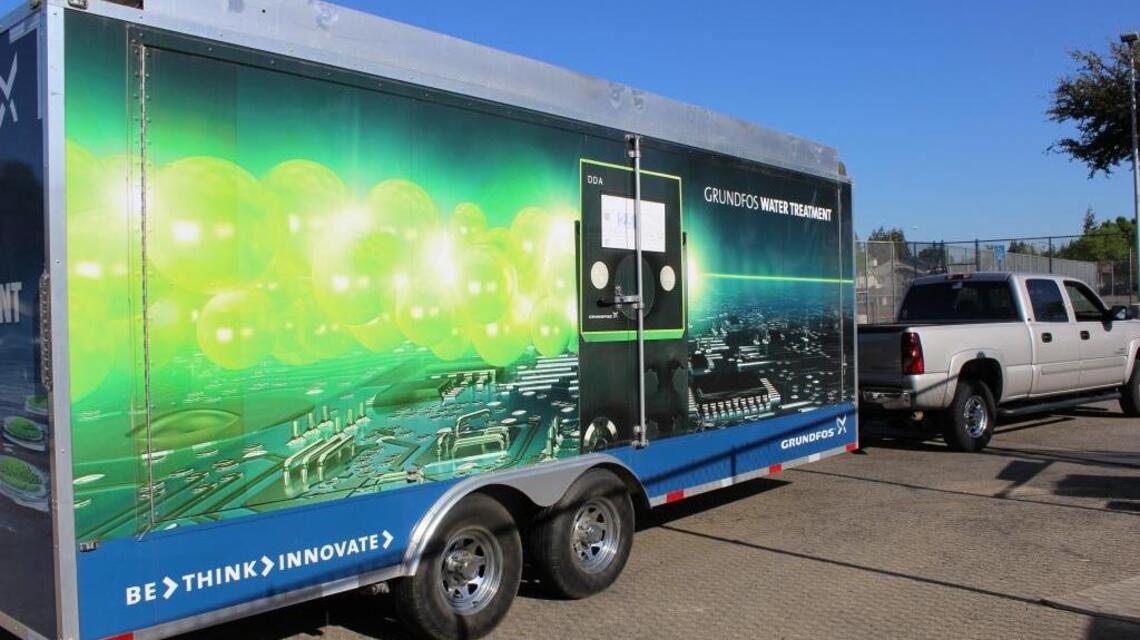 Grundfos donates trailer to Central Unified for tiny house project