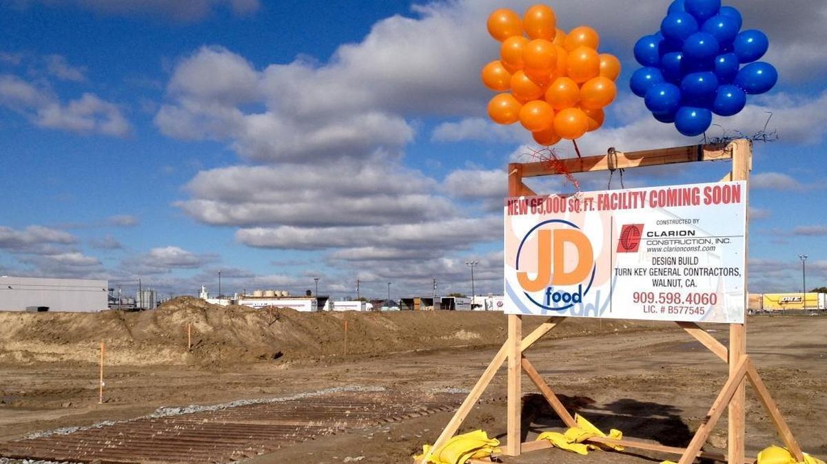 JD Food broke ground Monday, Dec. 14, 2015, on on a new expansion project in southeast Fresno.