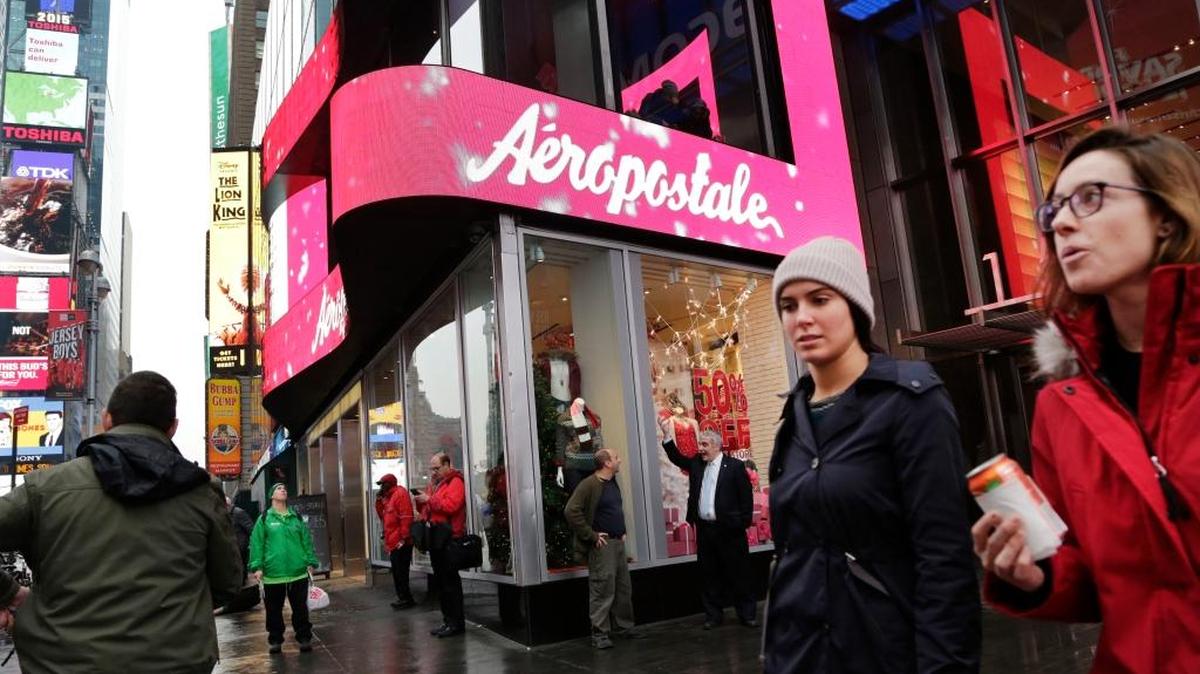Aeropostale will close about 15 percent of its U.S. stores as part of bankruptcy proceedings.