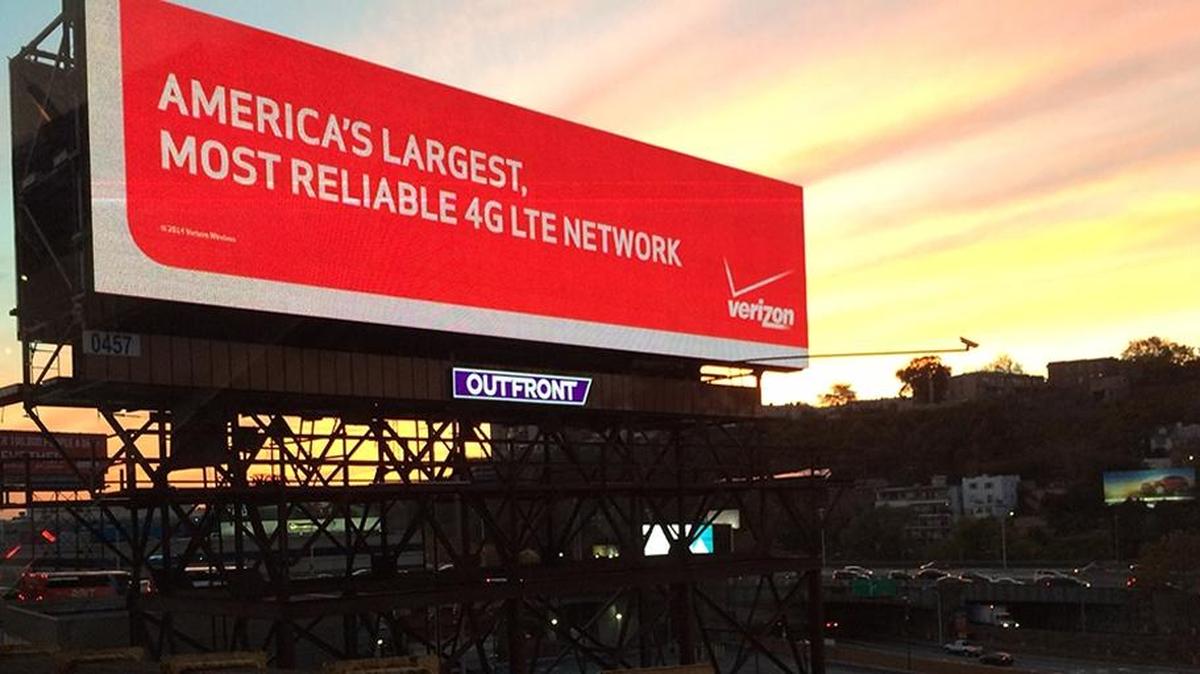 An example of an LED digital billboard built and operated by Outfront Media. Outfront is negotiating a contract to build five digital billboards on freeway-visible property owned by the city of Fresno.
