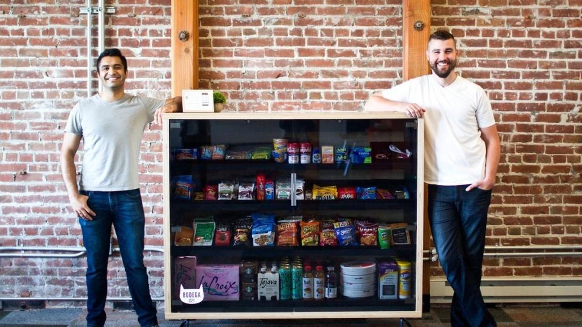 Founders of Bodega, Paul McDonald (right) and Ashwath Rajan
