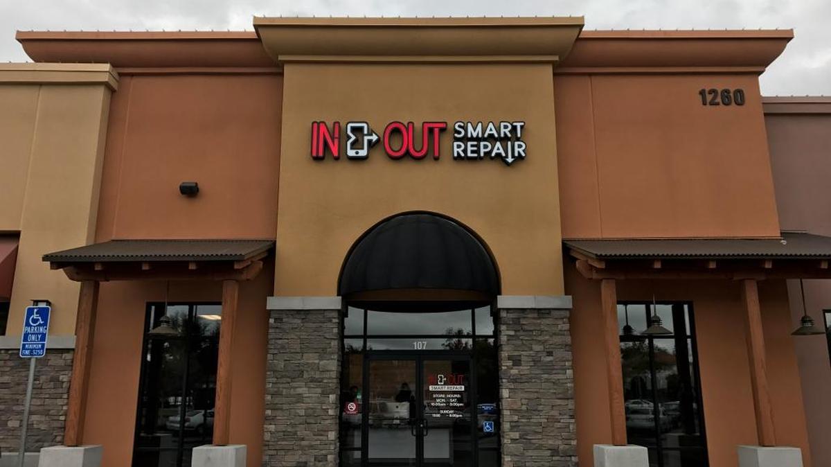 Newly opened In & Out Smart Repair at Sierra Vista Mall repairs devices like phones that have fallen into water or have smashed screens.