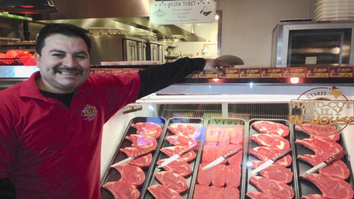 Juan Pineda, a meat cutter at the Texas Roadhouse restaurant in Fresno, won a regional qualifier last month to advance to the restaurant chain’s National Meat Cutter Challenge in Florida next March. Pineda will compete for a $25,000 top prize.