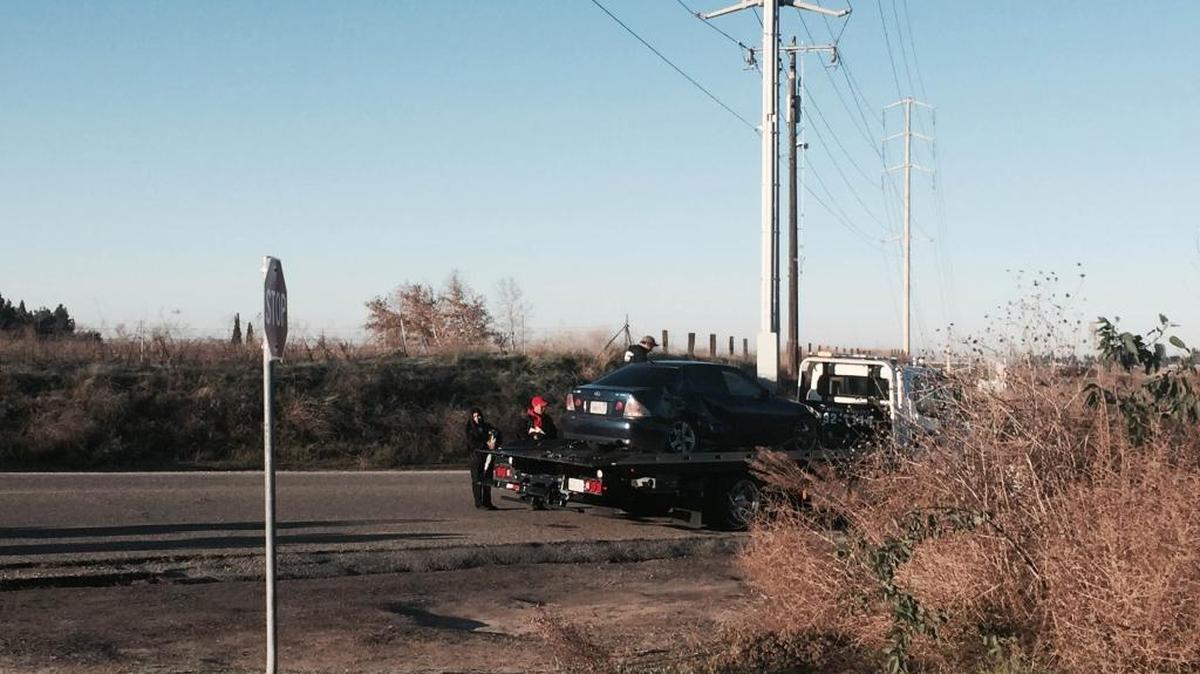 A woman was shaken up when her car spun and hit a guardrail at the intersection of Copper Avenue and Friant Road. Freezing temperatures have contributed to black ice on area roads, and police are urging drivers to use extra caution.