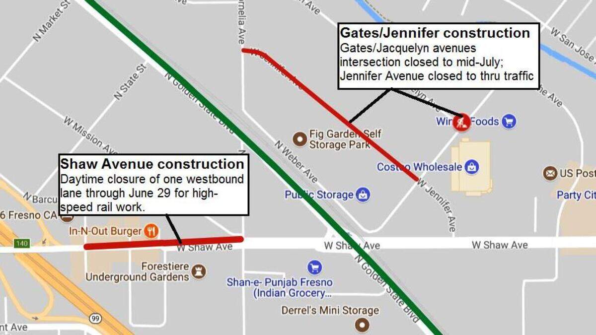 Construction on or near West Shaw Avenue in northwest Fresno could create traffic delays for drivers for the next few weeks.