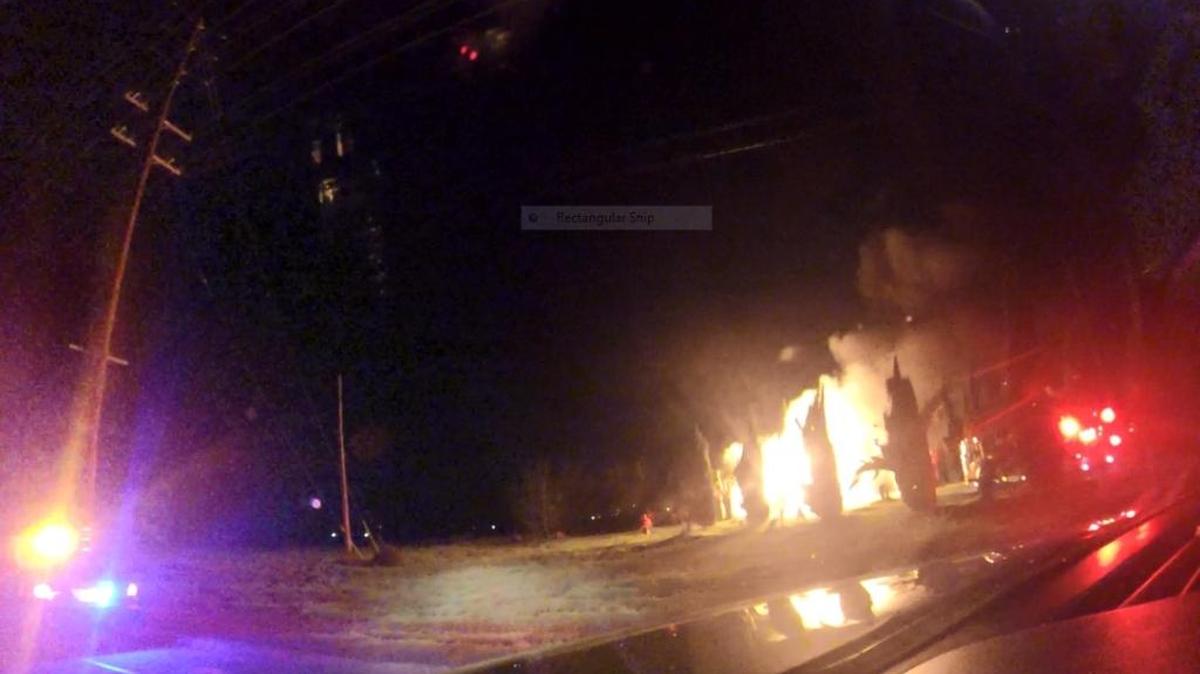 A dog died from smoke inhalation after a house caught on fire in Visalia on Saturday.