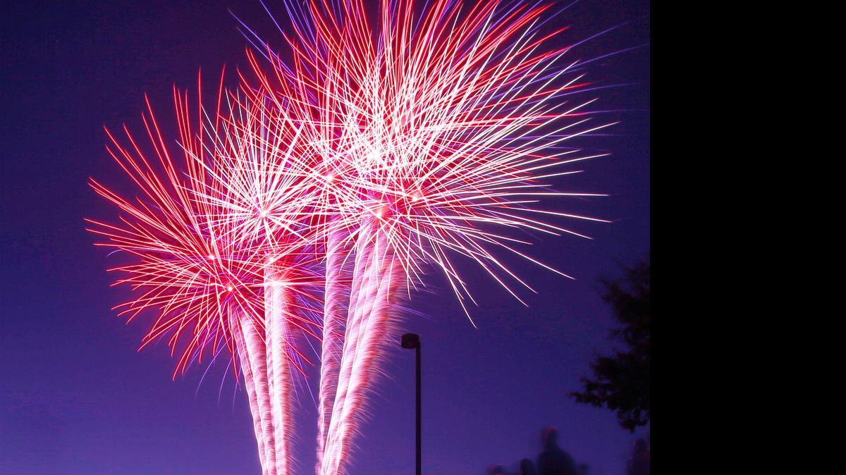 
Fireworks light up the sky at Buchanan High’s Veterans Memorial Stadium in 2014. This year, the annual Clovis Kiwanis Club show is moving to Lamonica Stadium at Clovis High because of construction at Buchanan.
