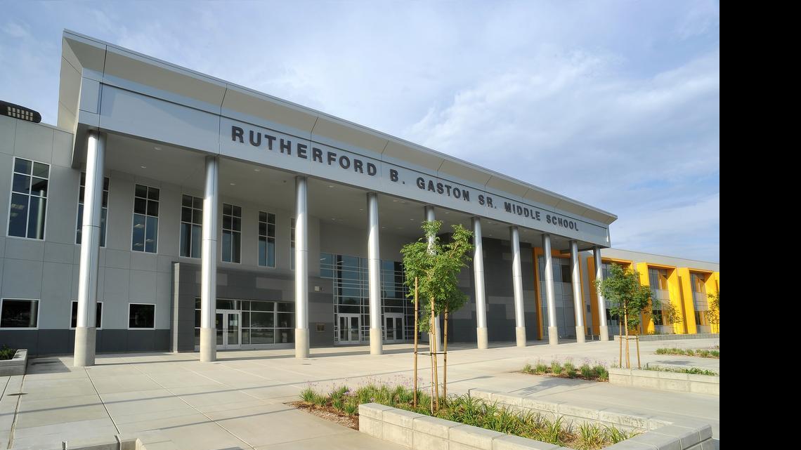 
The new Rutherford B. Gaston Middle School in southwest Fresno.
