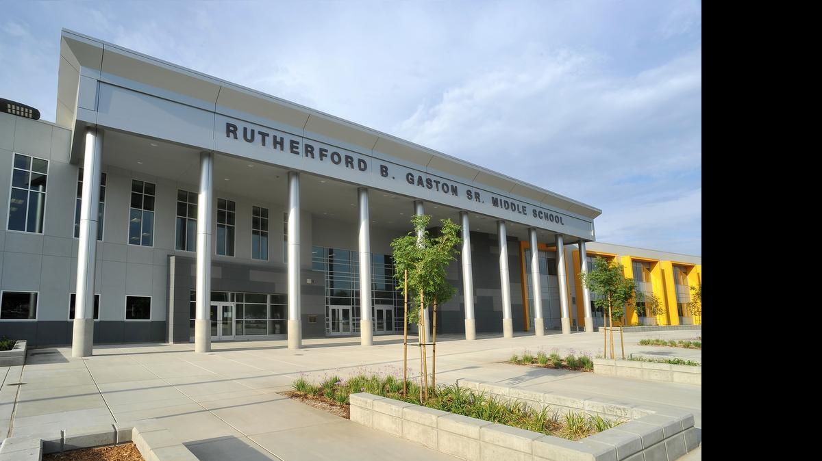 
The new Rutherford B. Gaston Middle School in southwest Fresno.
