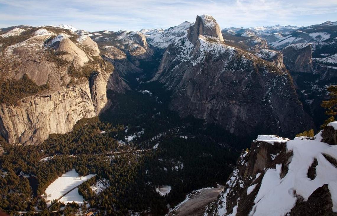 Half Dome in Yosemite Valley in January of 2010, as seen from Glacier Point.