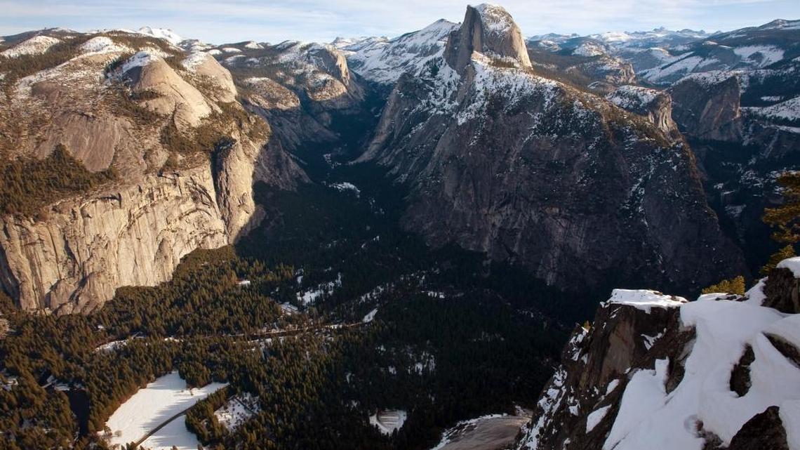 Half Dome in Yosemite Valley in January of 2010, as seen from Glacier Point.