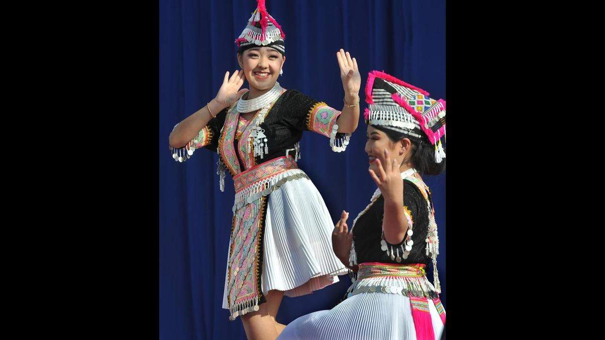 Traditional Hmong dances are a popular part of the annual New Year celebration. 