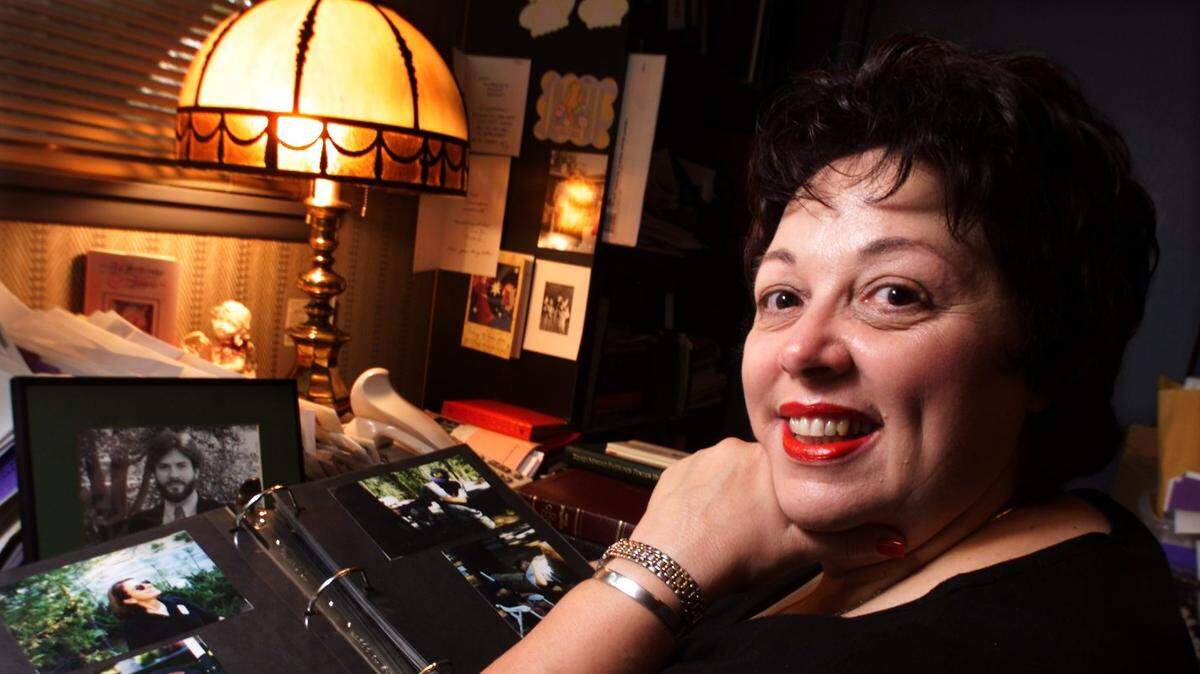 Cynthia Karraker, seen in her home office in this picture from 2001, died Sept. 21, 2019. She was 69 years old.