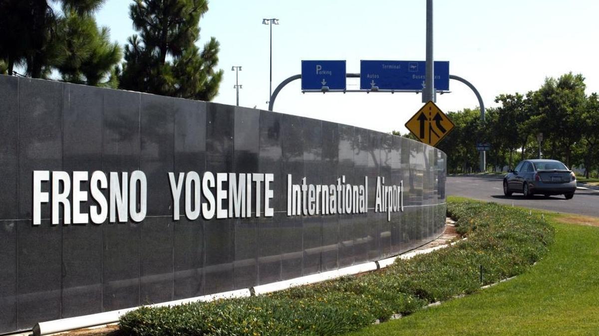 One of the entryways of the Fresno Yosemite International Airport.